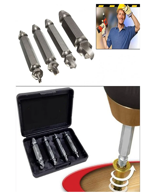 Mucit Home Hasar Görmüş Vida Çıkarıcı Hasarlı Yalama Olmuş Vida Matkap Ucu Sökücü Pratik Sökme Takımı Kutulu