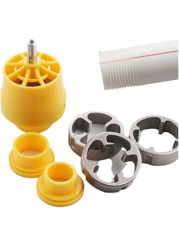 Mucit Home Plastik Boru Dıştan Diş Açma Aparat Seti   1'', 3/4'' ve 1/2