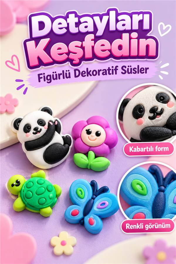 Mucit Home 4 Adet Çocuk Dolap Sticker Defter Süsü Çok Amaçlı Slikon Sticker Çok Kullanımlı Yüzlerce Model