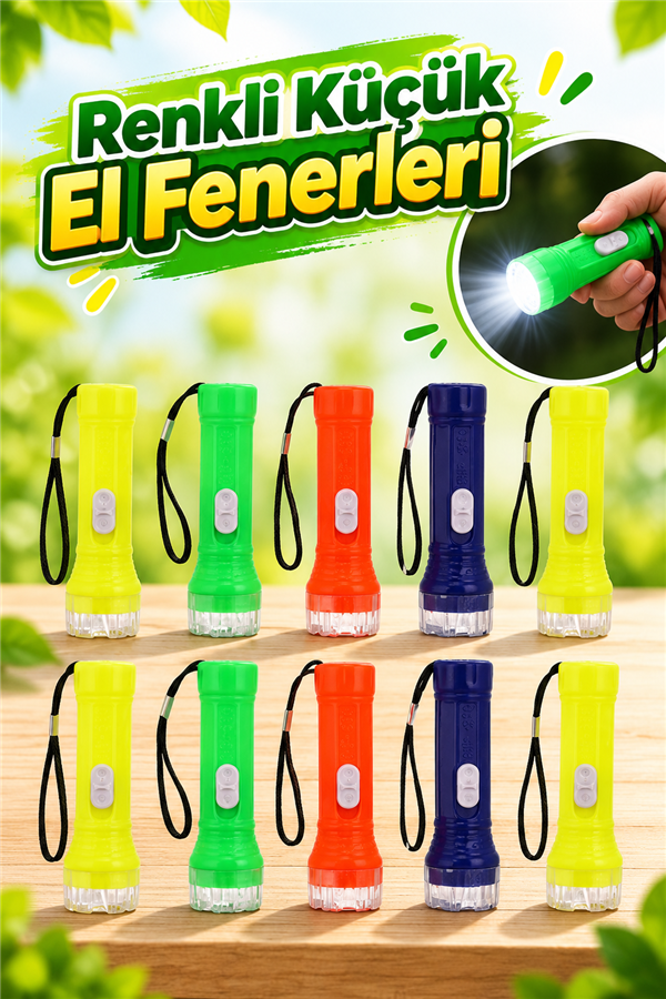 Mucit Home Küçük Led El Feneri Ilk Yardım Feneri 10 Adet