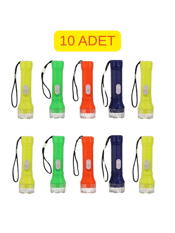 Mucit Home Küçük Led El Feneri Ilk Yardım Feneri 10 Adet