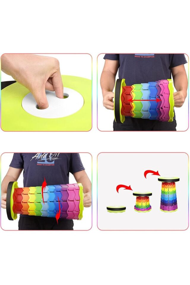 Mucit Home Portatif Çok Amaçlı Taşınabilir Renkli Tabure