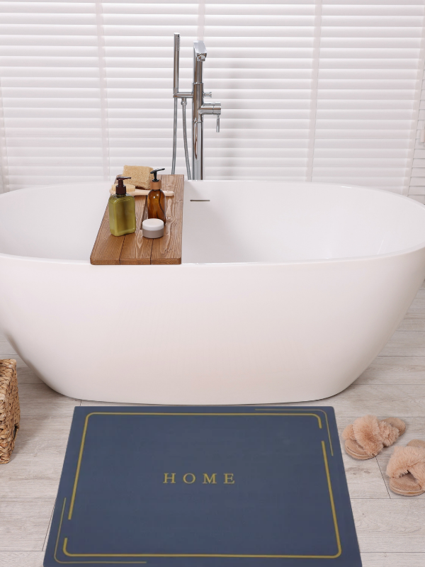 Mucit Home Sihirli Su Emici Banyo Paspası Kaymaz Tabanlı Abdest Paspası Kare