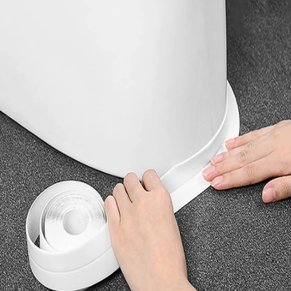 Mucit Home   Mutfak Lavabo Su Sızdırmaz Bant Su Geçirmez Kenar Bandı Sızdırmazlık Tamir Beyaz