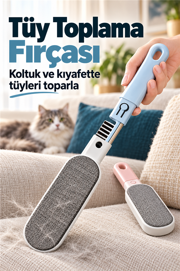 Mucit Home Çok Fonksiyonlu Kedi Köpek Tüy Toplama Fırçası -Evcil Hayvan Tüy Toplayıcı