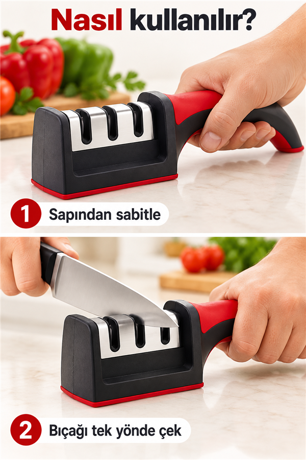 Mucit Home   Bıçak Bileyici Elmas Seramik Çelik El Bıçakları