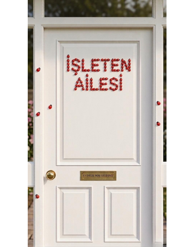 Mucit Home 50 Adet Uğur Böceği Mini Kapı Süsü Aile İsmine Özel Sayıda -Çok Amaçlı Kullanım