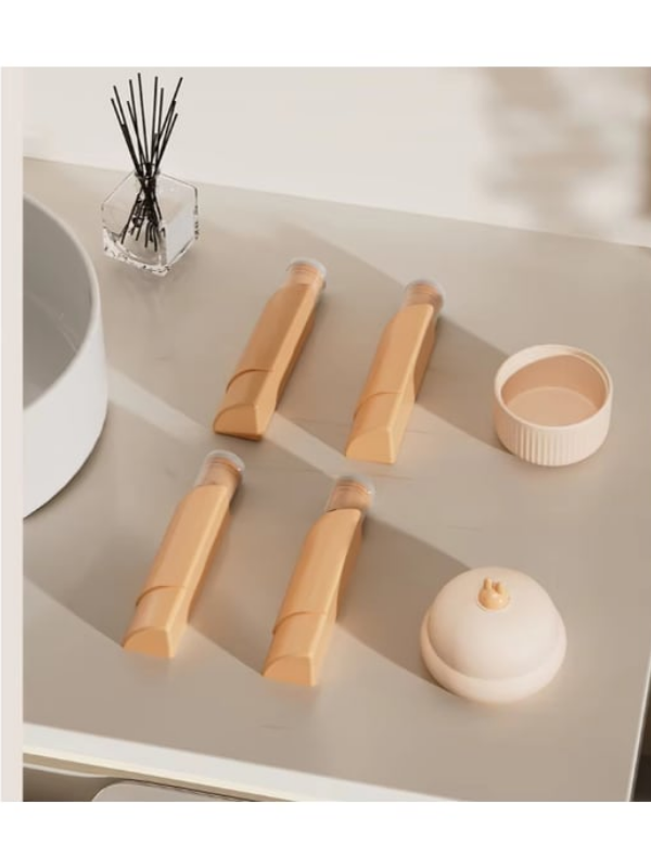 Mucit Home 4'lü Doldurulabilir Taşınabilir Küçük Seyahat Şişesi Seti Şampuan Krem Dolum Şişesi