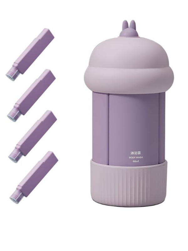 Mucit Home 4'lü Doldurulabilir Taşınabilir Küçük Seyahat Şişesi Seti Şampuan Krem Dolum Şişesi