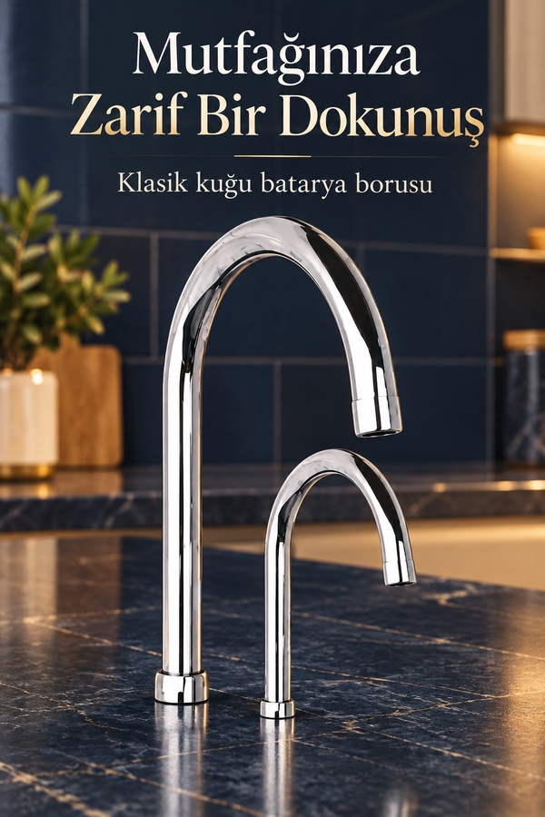 Mucit Home  Klasik Kuğu Batarya Borusu 2 Boy