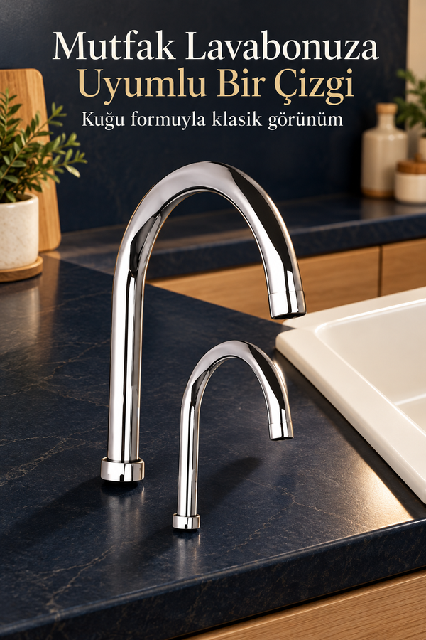 Mucit Home  Klasik Kuğu Batarya Borusu 2 Boy