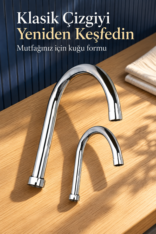 Mucit Home  Klasik Kuğu Batarya Borusu 2 Boy