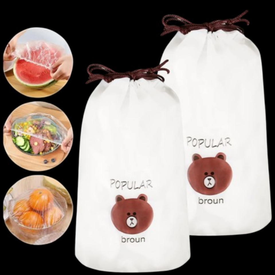 Mucit Home 100 Adet Pratik Tazeliği Koruyan Tencere ve Tabak Bonesi Çok Amaçlı Kapak Gıdaya Uyumlu