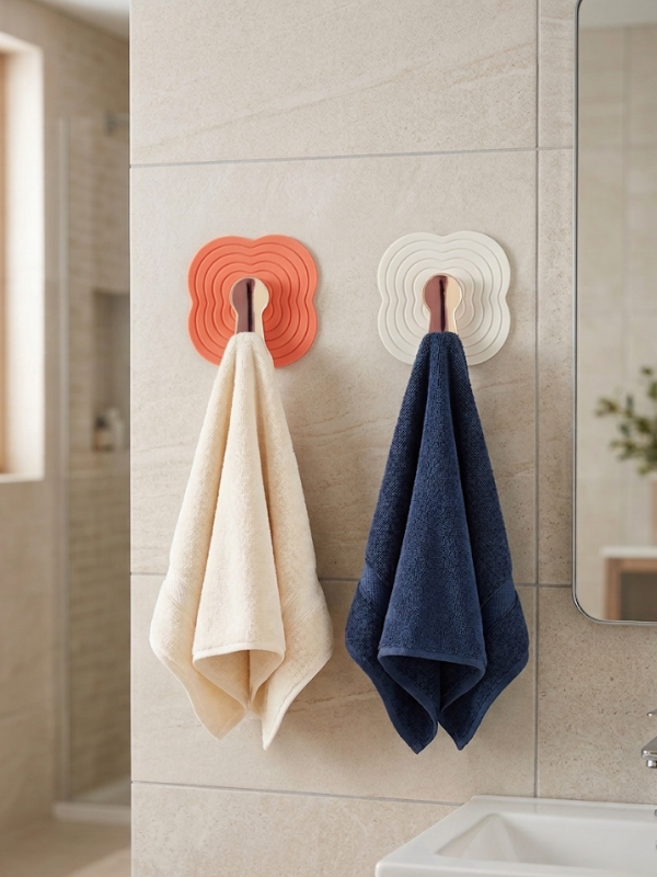 Mucit Home 2 Adet Bronz Detaylı Havlu Askısı Kendinden Yapışkanlı Banyo Askısı Kapı Arkası Askılık