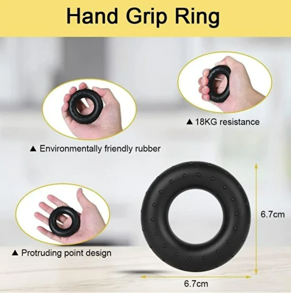 Mucit Home 5 parça El ve Parmak Güçlendirici Set Ayarlanabilir El Yayı Parmak Egzersiz Stres Topu