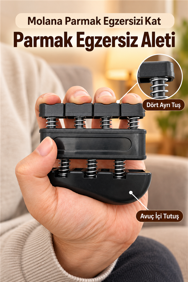 Mucit Home Piyano Gitar El Parmak Eğitmen Güçlendirici Parmak Kuvvet Eğitmeni Egzersiz Aleti