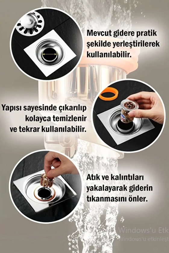 Mucit Home Anti Koku Önleyici,Gider Pis Koku Önceliyici,Böcek Önleyeci,Duş Yer Sifonu Geri Akış Önle