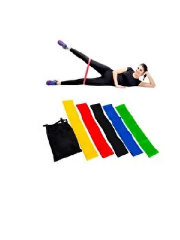 Mucit Home 5 Farklı Seviyeli Çantalı Pilates Direnç Bandı Seti