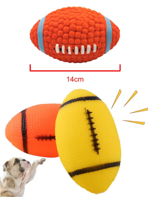 Mucit Home   Sesli Kedi Köpek Isırma Topu Renkli Sesli Diş Kaşıma Pet Oyuncağı