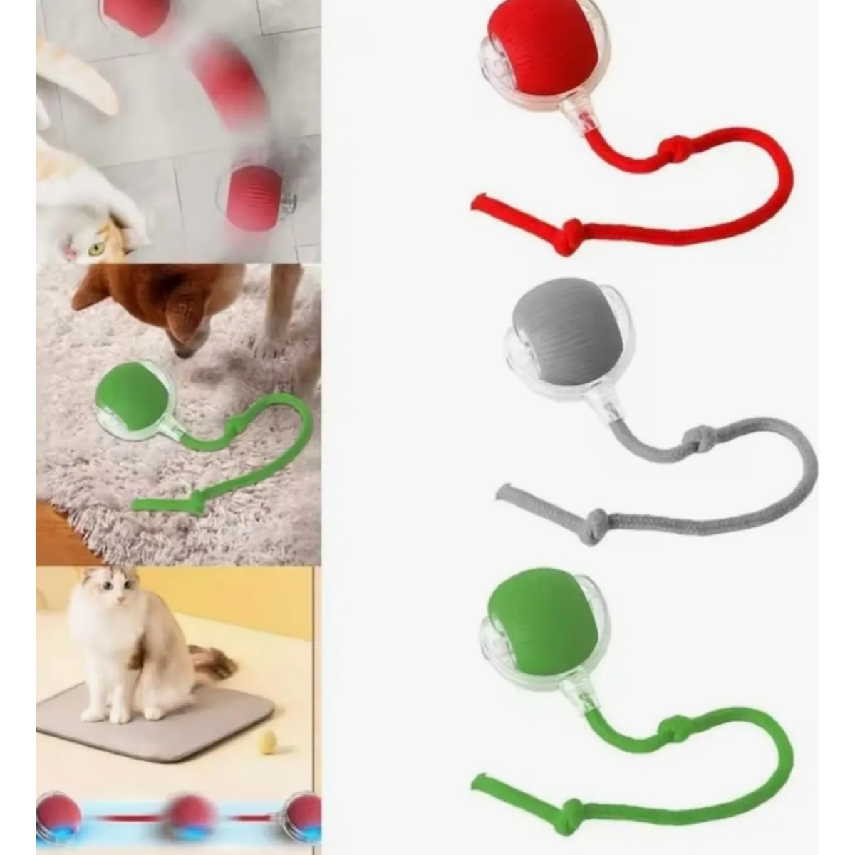 Mucit Home  Yeni Nesil Hareketli, Şarjlı İnteraktif Akıllı Kedi Köpek Oyuncağı