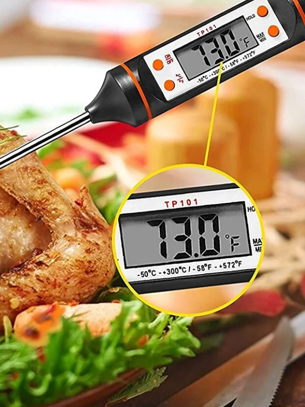 Mucit Home   Daldırma Tip Süt Mama Yoğurt Çorba Mayalama Et Barbekü Mutfak Gıda Yemek Termometresi