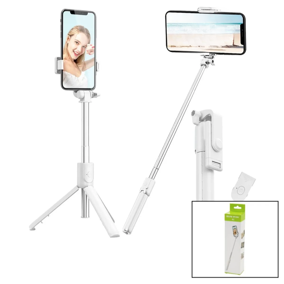 Mucit Home  Selfı Çubuk  - Tripod Ayaklı  57 cm Uzayan kısalan Saplı