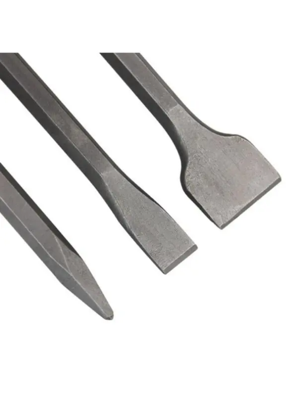 Mucit Home 3 Parça Beton Tuğla Duvar Kırma Delme Hilti Uç 25 CM Keski Murç Seti