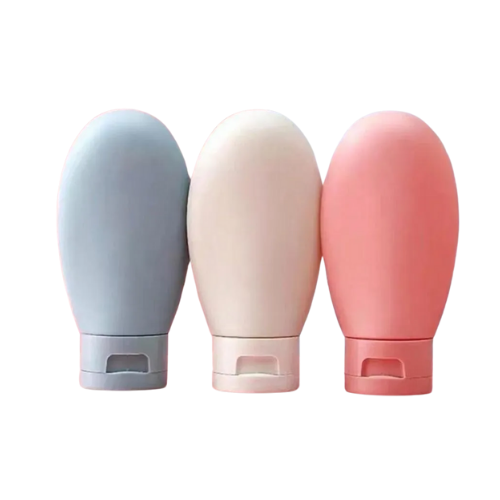 Mucit Home 3'lü Doldurulabilir Çantalı Seyahat Tipi Şişe Seti | Boş Krem Şişesi 60ml