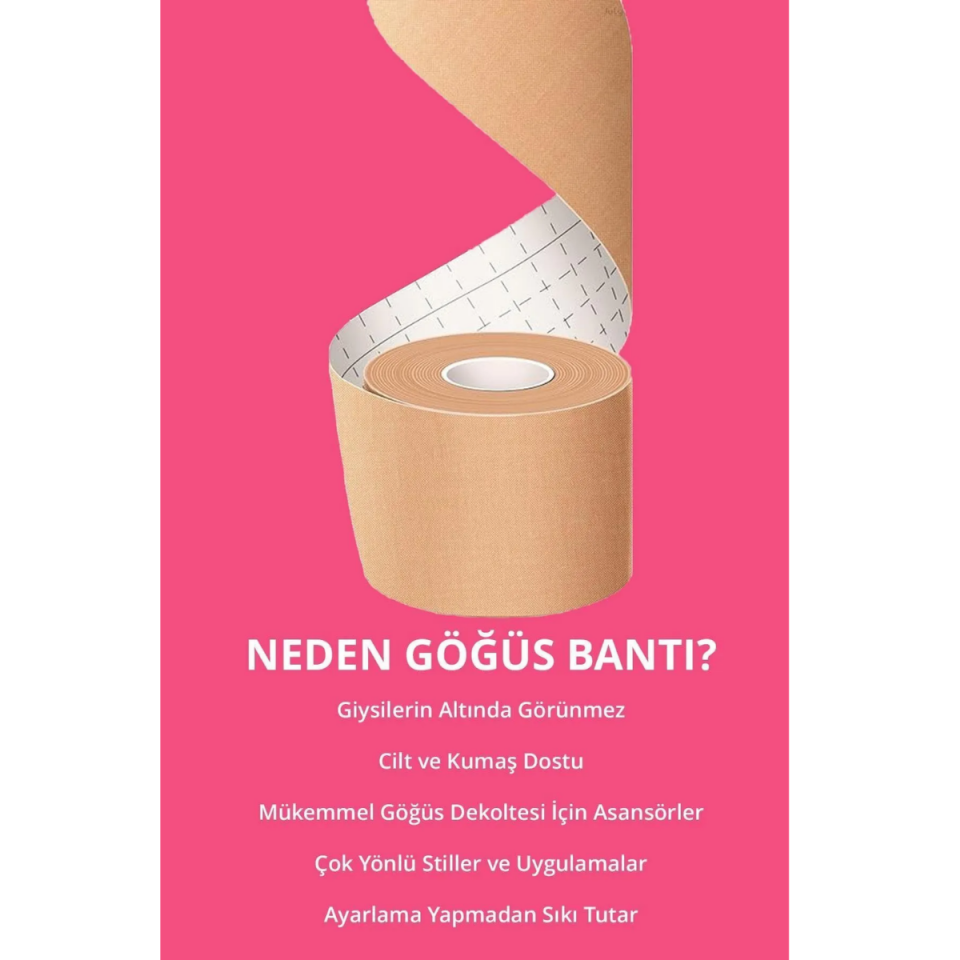 Mucit Home Ten Göğüs Ucu Kapatıcı, Dikleştirici ve Şekillendirici Bant