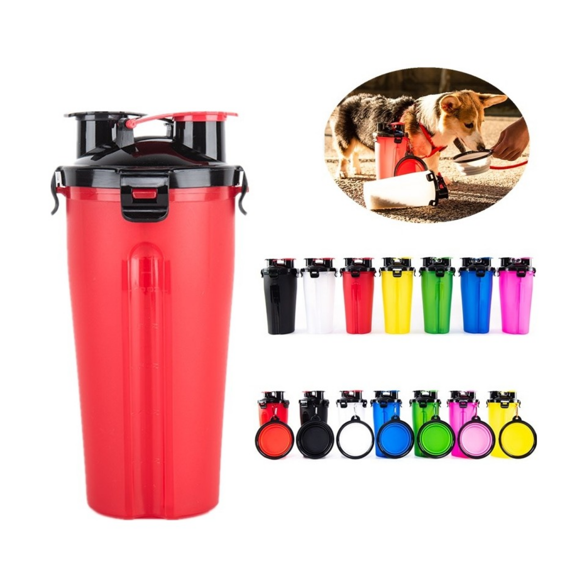 Mucit Home  Taşınabilir köpek su şişesi/pet plastik su şişesi/pet su şişesi için köpekler/seyahat suluğu