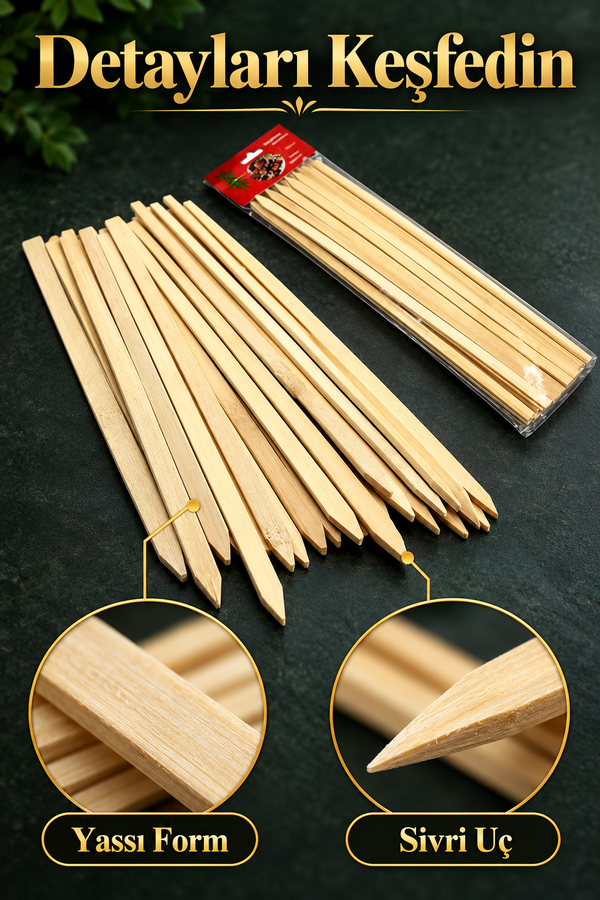 Mucit Home Adana Urfa Şiş Kalın 30 cm Mangal Keyfi