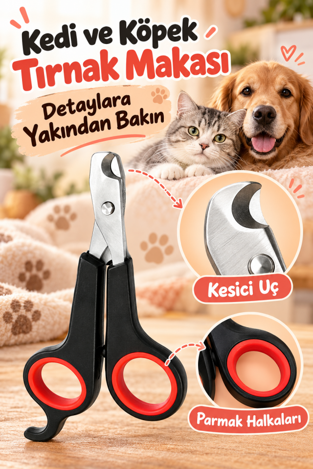 Mucit Home   Evcil Hayvanlar İçin Tırnak Makası/ Kedi Köpek Pet Tırnak Makası