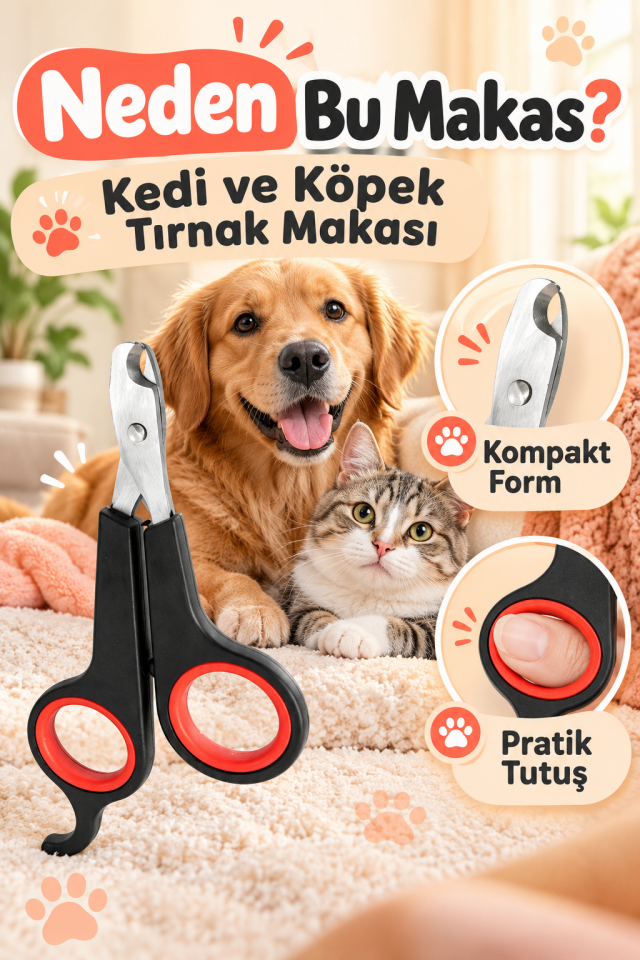 Mucit Home   Evcil Hayvanlar İçin Tırnak Makası/ Kedi Köpek Pet Tırnak Makası