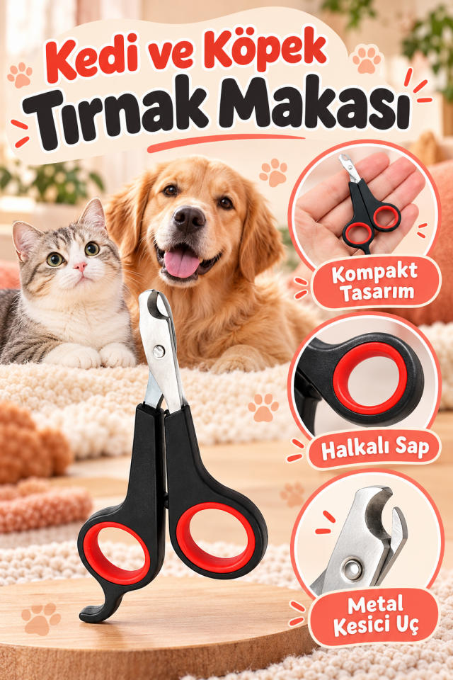 Mucit Home   Evcil Hayvanlar İçin Tırnak Makası/ Kedi Köpek Pet Tırnak Makası