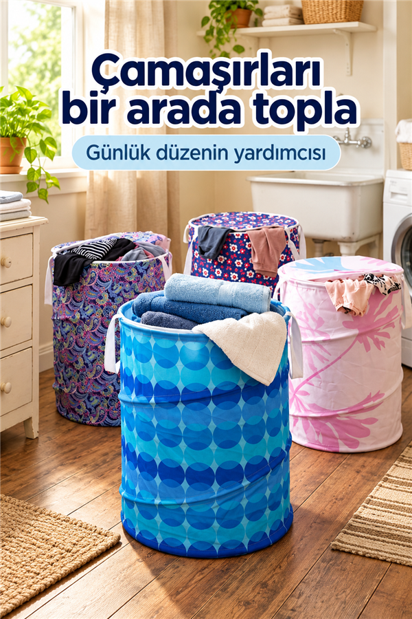 Mucit Home Fermuarlı Oyuncak Ve Kirli Sepeti -Hava Alır Koku Yapmaz