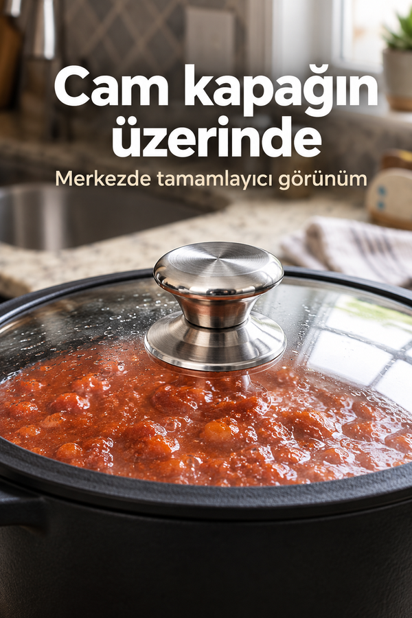 Mucit Home GÜMÜŞ Standart Tencere Kapak Kulbu Paslanmaz