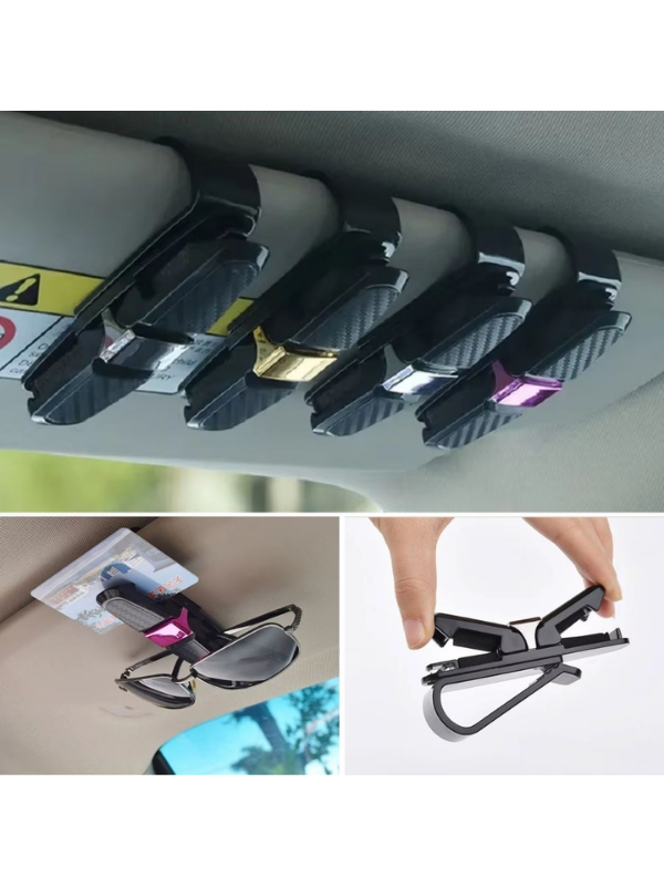 Mucit Home Araç İçi Güneş Gözlüğü Tutucu Kartlık Tutucu Dönebilen Tasarım