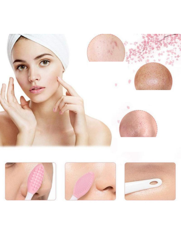 Mucit Home Çift Taraflı Dudak Fırçası Peeling Etkili Gözenek Siyah Nokta Temizleyici Akne Giderici