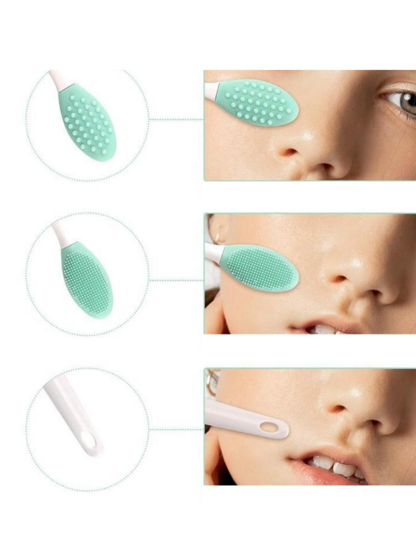 Mucit Home Çift Taraflı Dudak Fırçası Peeling Etkili Gözenek Siyah Nokta Temizleyici Akne Giderici