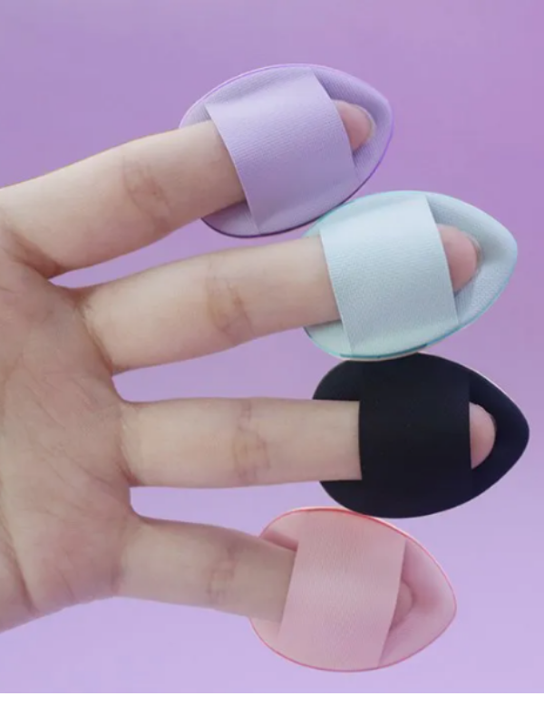 Mucit Home 5 Adet Mini Kozmetik Puf Parmak Yüz Makyaj Sünger Concealer Göz Altı Kapatıcı