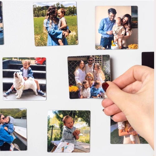Kişiye Özel Fotoğraflı 5x5 Magnet – Kırılmaz, Bükülmez, Güçlü Mıknatıslı Buzdolabı Süsü