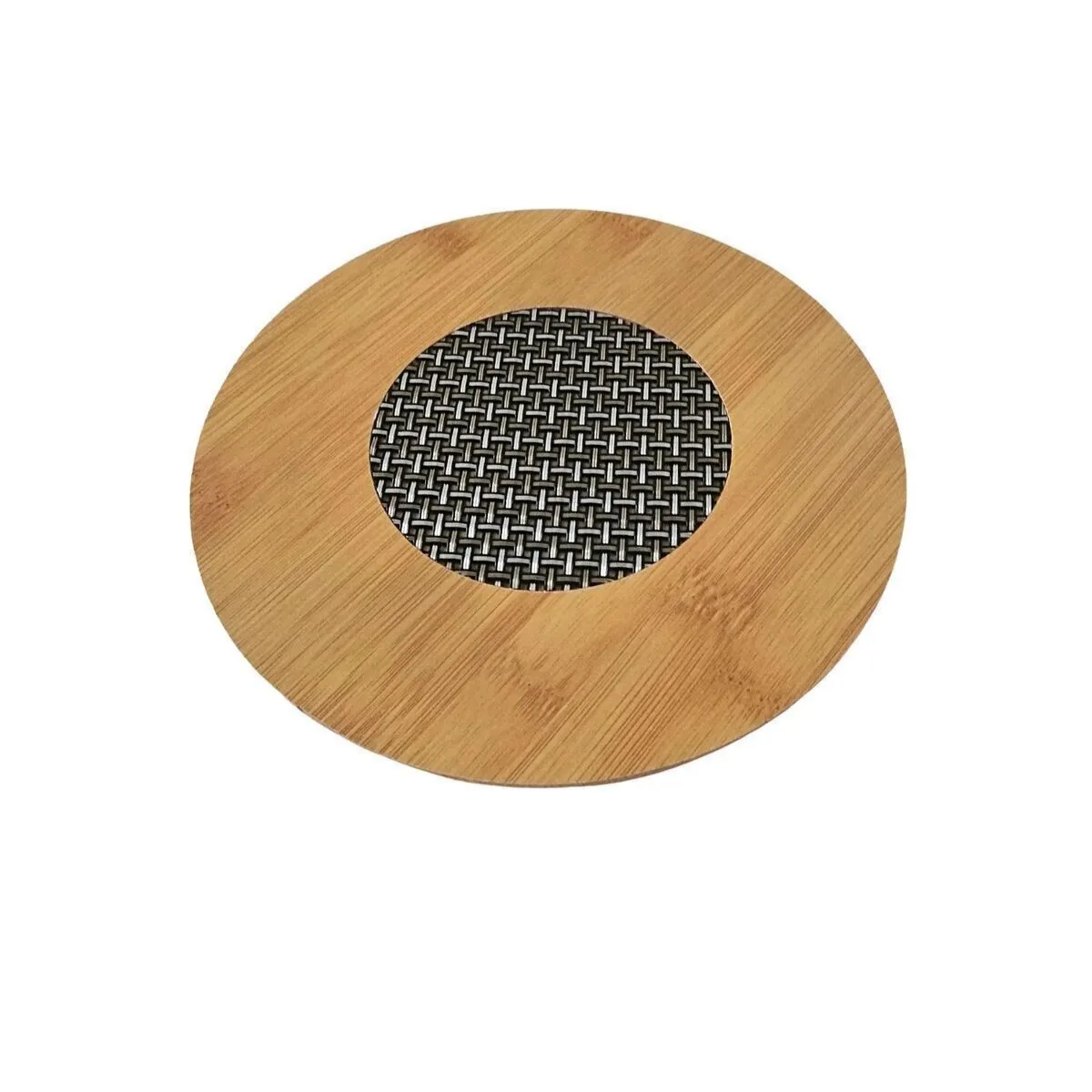Mucit Home (1 ADET) Ahşap Bambu Nihale, Çaydanlık Altı Sıcak Tencere Için Ahşap Nihale Altlık Kare Yuvarlak