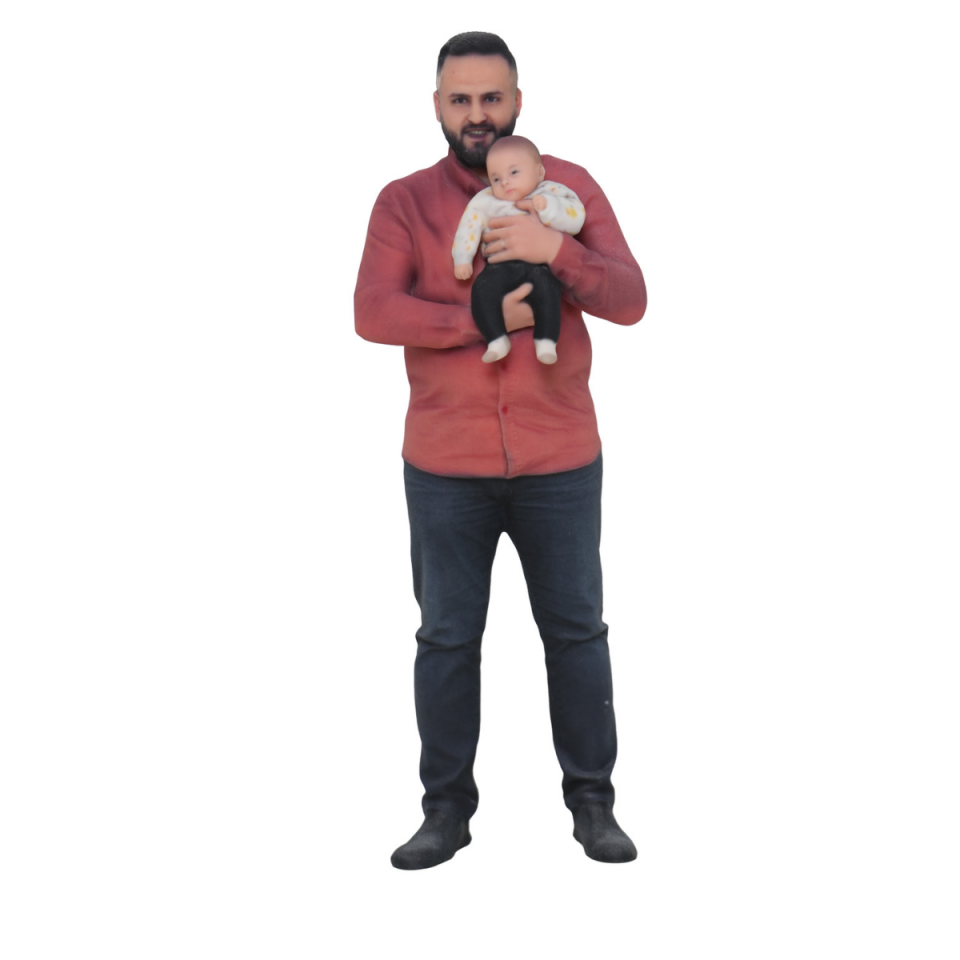 Resimden 3D Figür Çift Kişilik 15 CM