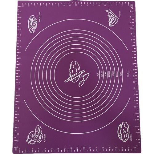 Mucit Home   Silikon Hamur Açma Matı Büyük Boy Mor Renk