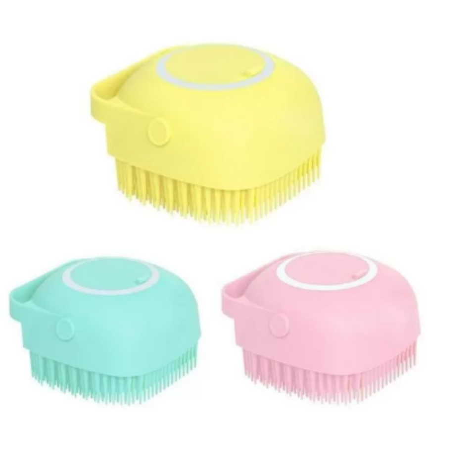 Mucit Home   Şampuan Hazneli Kedi Köpek Yıkama Kesesi, Masaj Yapan Hayvan Yıkama Fırçası