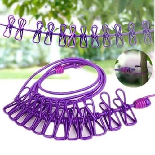 Mucit Home  Rüzgar Geçirmez Taşınabilir Açık Çamaşır  İpi