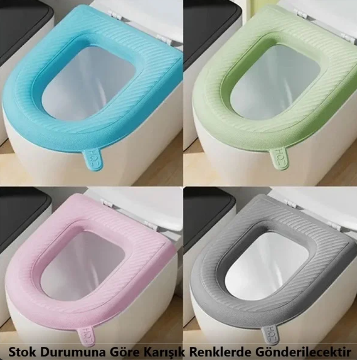 Mucit Home Klozet Kapağı Kılıfı Oturma Süngeri Yıkanabilir Su Geçirmez