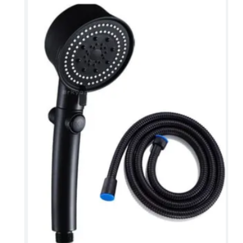 Mucit Home  Turbo Pervaneli 5 Fonksiyonlu Duş Seti - Masaj Fırçalı Duş Başlığı ve 150 cm Hortum 