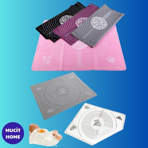 Mucit Home  Büyük Silikon Hamur Açma Matı 45x65 - Silikon Hamur Matı