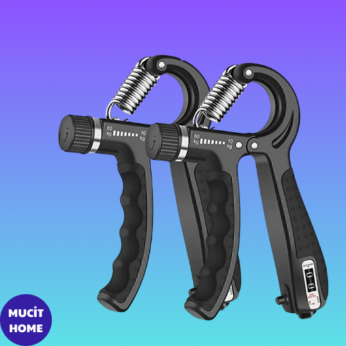 Mucit Home  Siyah El Kol Bilek Güçlendirici Egzersiz Aleti 5-60 Kg Karpal Direc El Yayı Cihazı Direnç Yayı